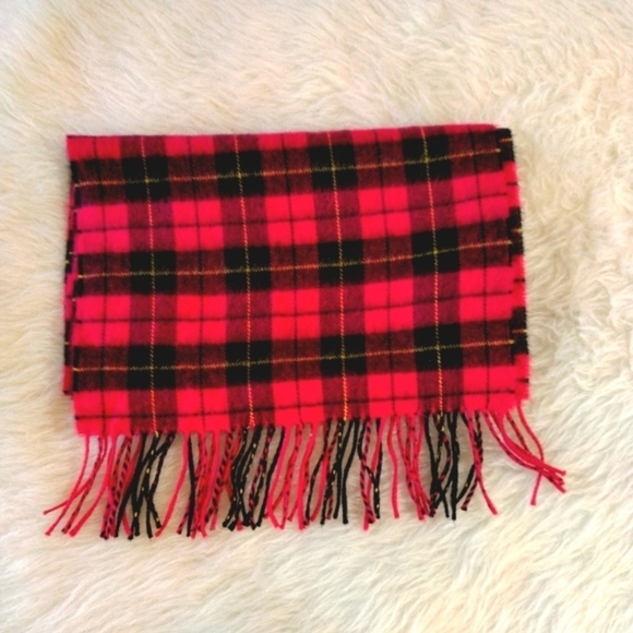 D&Y Unisex Classic Softer Than Cashmere Buffalo Plaid Fringe End Scarf - Picture 3 of 5